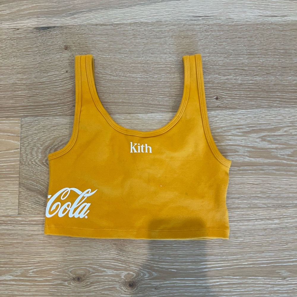 Kith x Coca-Cola Mustard Crop Top